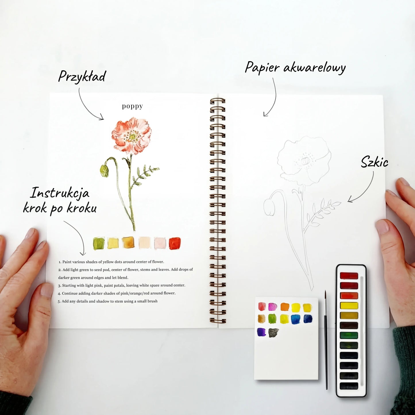 Kreatywny zeszyt akwarelowy